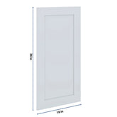 J&K White Shaker S8 Dummy Door Panel 18" W x 36" H