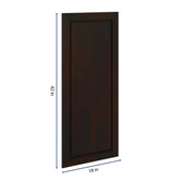 J&K Espresso K8 Dummy Door Panel 18" W x 42" H