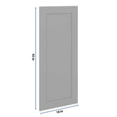 J&K Castle Grey S5 Dummy Door Panel 18" W x 42" H