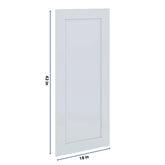 J&K White Shaker S8 Dummy Door Panel 18" W x 42" H