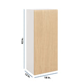 Modernform Cabinet Natural Oak 18" W X 42" H X 12" D Single Door Wall Cabinet
