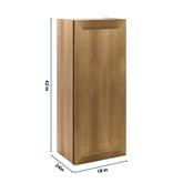 J&K Butterscotch B8 Single Door Wall Cabinet - 18" W x 42" H