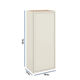 Modernform Cabinet Slim Dove White 18" W X 42" H X 12" D Single Door Wall Cabinet