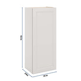 J&K Pure B5 Single Door Wall Cabinet - 18" W x 42" H