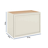 Modernform Cabinet Slim Dove White 21" W X 15" H X 12" D Single Door Wall Cabinet