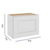 Modernform Cabinet White Shaker 21" W X 15" H X 12" D Single Door Wall Cabinet