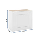 CNC Luxor 5-Piece White 21" W X 18" H Single Door Wall Cabinet