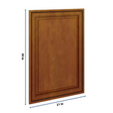 J&K Mocha Glazed K10 Dummy Door Panel 21" W x 30" H