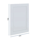 J&K White Shaker S8 Dummy Door Panel 21" W x 30" H