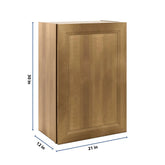 J&K Butterscotch B8 Single Door Wall Cabinet - 21" W x 30" H