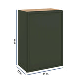 Modernform Cabinet Slim Sage Green 21" W X 30" H X 12" D Single Door Wall Cabinet