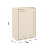 J&K Pearl Glazed H9 Single Door Wall Cabinet - 21" W x 30" H