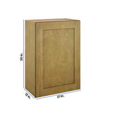 Modernform Cabinet Natural Shaker 21" W X 30" H X 12" D Single Door Wall Cabinet