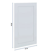 J&K White Shaker S8 Dummy Door Panel 21" W x 36" H