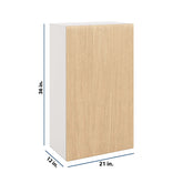 Modernform Cabinet Natural Oak 21" W X 36" H X 12" D Single Door Wall Cabinet