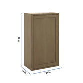 J&K Hazel H8 Single Door Wall Cabinet - 21" W x 36" H