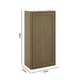 J&K Hazel H8 Single Door Wall Cabinet - 21" W x 42" H