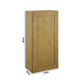 Modernform Cabinet Natural Shaker 21" W X 42" H X 12" D Single Door Wall Cabinet
