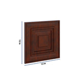 J&K Mahogany J5 Dummy Door Panel 12" W x 12" H