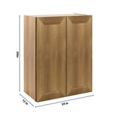 J&K Butterscotch B8 Double Door Wall Cabinet - 24" W x 30" H