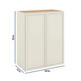 Modernform Cabinet Slim Dove White 24" W X 30" H X 12" D Double Door Wall Cabinet