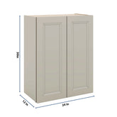 J&K Pebble B6 Double Door Wall Cabinet - 24" W x 30" H