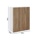 Modernform Cabinet Walnut 24" W X 30" H X 12" D Single Door Wall Cabinet