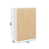 Modernform Cabinet Natural Oak 24" W X 36" H X 12" D Single Door Wall Cabinet
