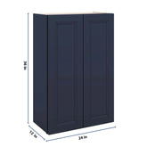 J&K Naval B7 Double Door Wall Cabinet - 24" W x 36" H