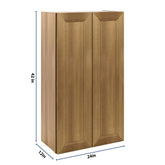 J&K Butterscotch B8 Double Door Wall Cabinet - 24" W x 42" H