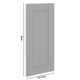 J&K Castle Grey S5 Dummy Door Panel 13 1/2" W x 30" H