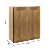 J&K Butterscotch B8 Double Door Wall Cabinet - 27" W x 30" H