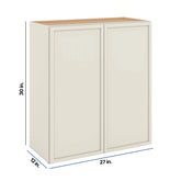 Modernform Cabinet Slim Dove White 27" W X 30" H X 12" D Double Door Wall Cabinet