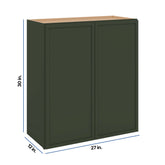 Modernform Cabinet Slim Sage Green 27" W X 30" H X 12" D Double Door Wall Cabinet
