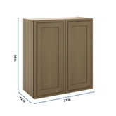 J&K Hazel H8 Double Door Wall Cabinet - 27" W x 30" H