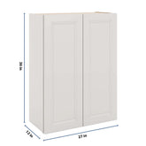 J&K Pure B5 Double Door Wall Cabinet - 27" W x 36" H