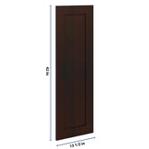 J&K Java Coffee S1 Dummy Door Panel 13 1/2" W x 42" H
