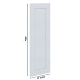 J&K White Shaker S8 Dummy Door Panel 13 1/2" W x 42" H