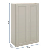 J&K Pebble B6 Double Door Wall Cabinet - 27" W x 42" H