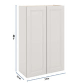 J&K Pure B5 Double Door Wall Cabinet - 27" W x 42" H