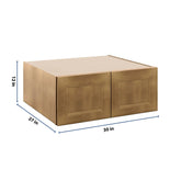 J&K Butterscotch B8 Refrigerator Wall Cabinet - 30" W x 12" H x 27" D