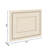 J&K Pearl Glazed H9 Dummy Door Panel 15" W x 12" H