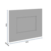 J&K Castle Grey S5 Dummy Door Panel 15" W x 12" H