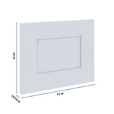 J&K White Shaker S8 Dummy Door Panel 15" W x 12" H