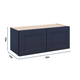 J&K Naval B7 Double Door Wall Cabinet - 30" W x 12" H