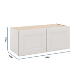 J&K Pure B5 Double Door Wall Cabinet - 30" W x 12" H