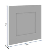J&K Castle Grey S5 Dummy Door Panel 15" W x 15" H