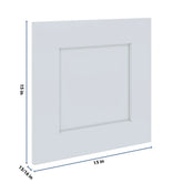 J&K White Shaker S8 Dummy Door Panel 15" W x 15" H