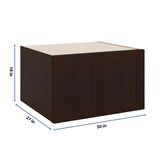 J&K Java Coffee S1 Refrigerator Wall Cabinet - 30" W x 18" H x 27" D