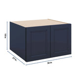 J&K Naval B7 Refrigerator Wall Cabinet - 30" W x 18" H x 27" D